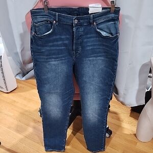 H&M Dark Blue Skinny Jeans for Women